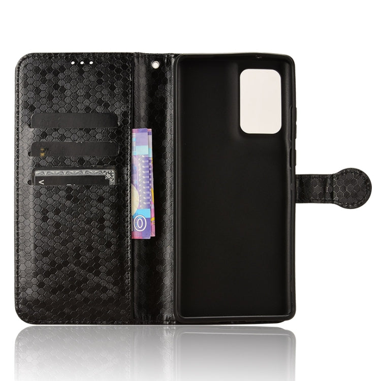 For Motorola Edge 50 Fusion Honeycomb Dot Texture Leather Phone Case