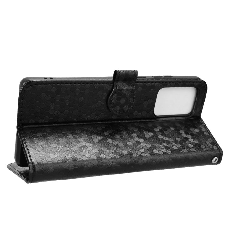 For Motorola Edge 50 Fusion Honeycomb Dot Texture Leather Phone Case