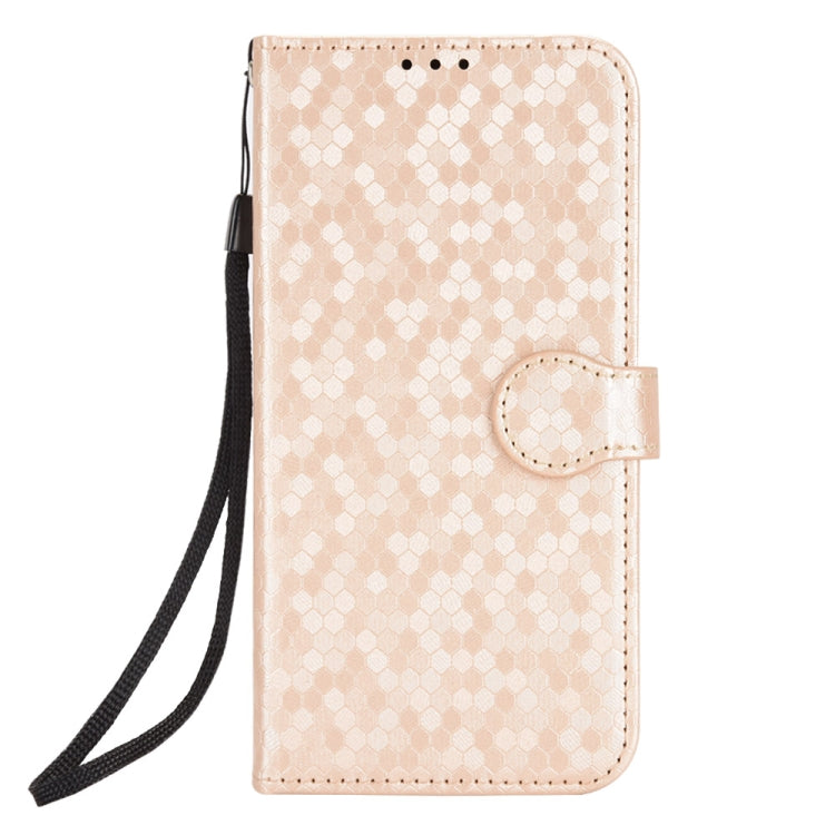 For Motorola Edge 50 Fusion Honeycomb Dot Texture Leather Phone Case