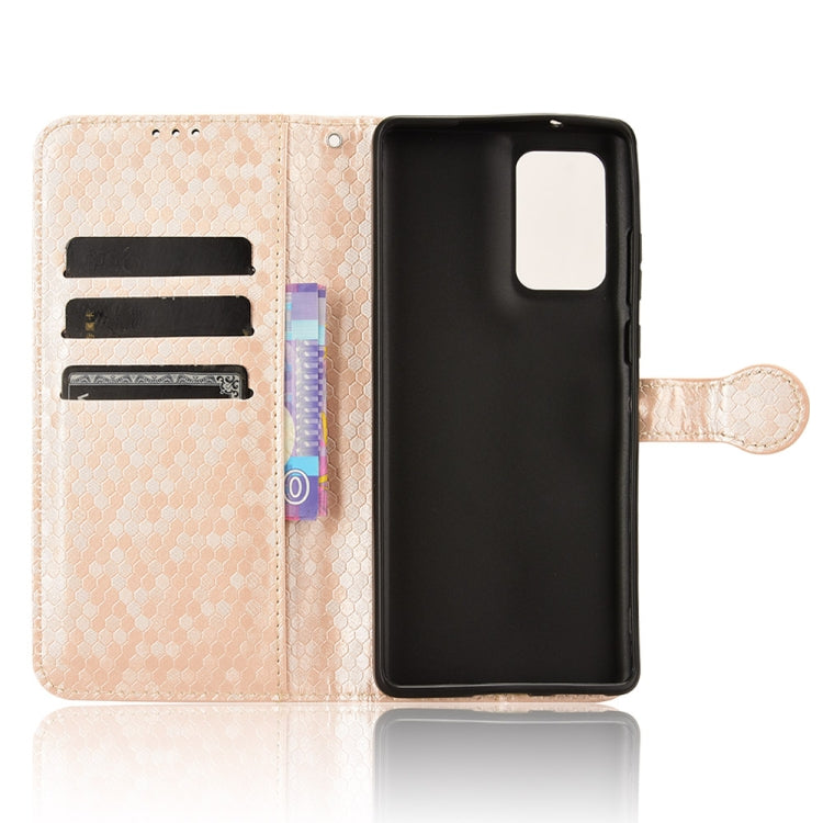 For Motorola Edge 50 Fusion Honeycomb Dot Texture Leather Phone Case