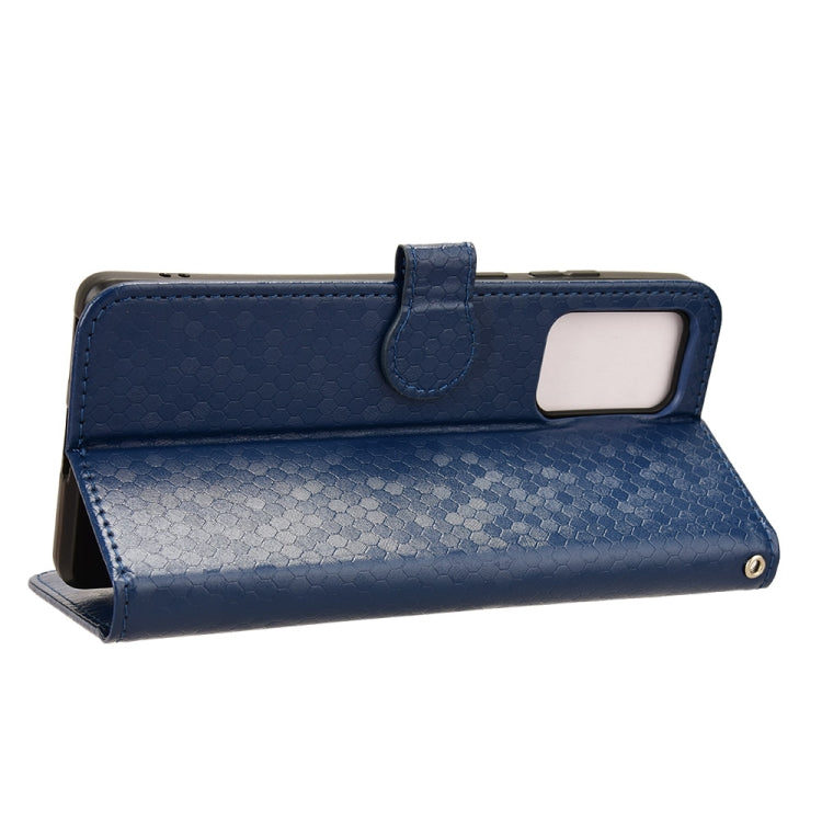 For Motorola Edge 50 Fusion Honeycomb Dot Texture Leather Phone Case