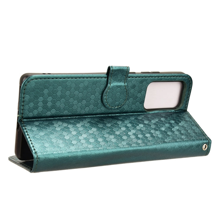 For Motorola Edge 50 Fusion Honeycomb Dot Texture Leather Phone Case