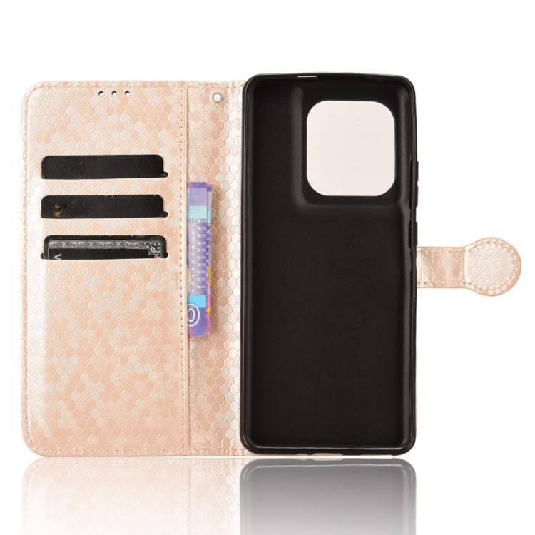 For Motorola Edge 50 Ultra Honeycomb Dot Texture Leather Phone Case