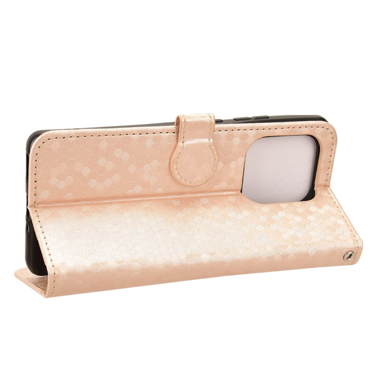 For Motorola Edge 50 Ultra Honeycomb Dot Texture Leather Phone Case