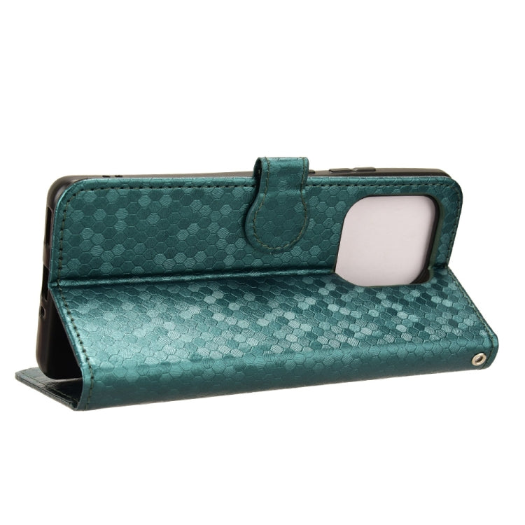 For Motorola Edge 50 Ultra Honeycomb Dot Texture Leather Phone Case