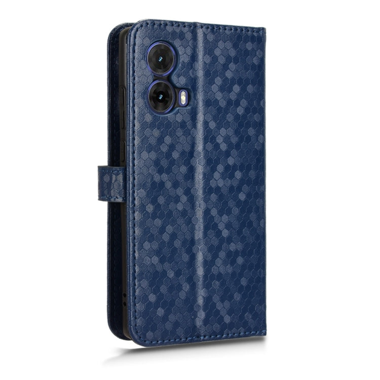For Motorola Moto G85 5G Honeycomb Dot Texture Leather Phone Case