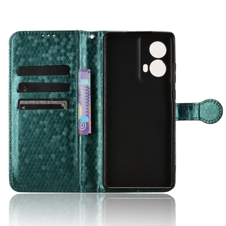 For Motorola Moto G85 5G Honeycomb Dot Texture Leather Phone Case
