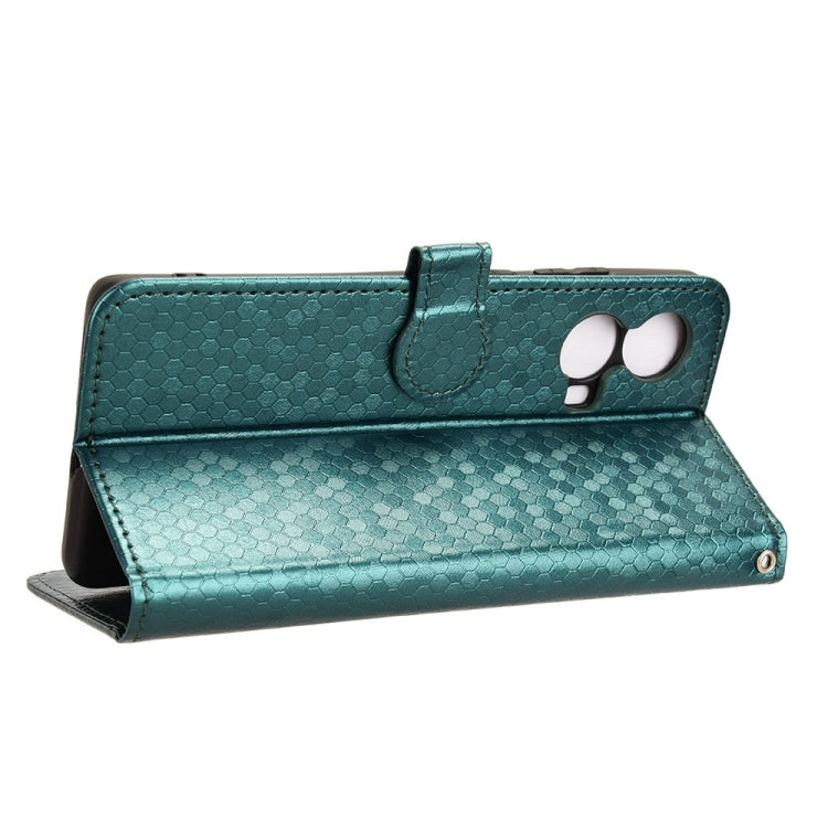 For Motorola Moto G85 5G Honeycomb Dot Texture Leather Phone Case