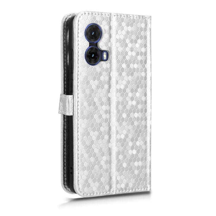 For Motorola Moto G85 5G Honeycomb Dot Texture Leather Phone Case