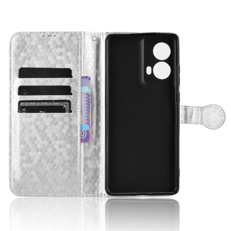 For Motorola Moto G85 5G Honeycomb Dot Texture Leather Phone Case