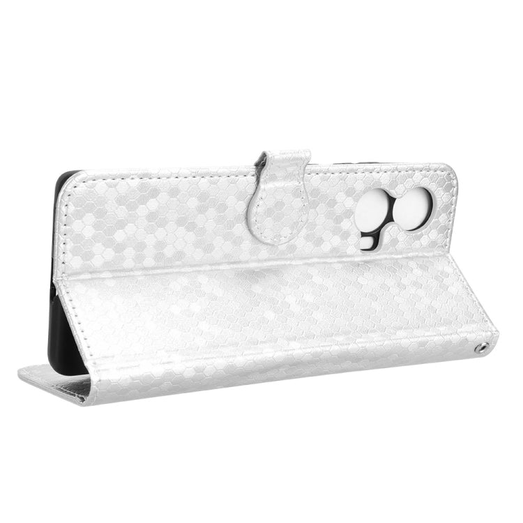 For Motorola Moto G85 5G Honeycomb Dot Texture Leather Phone Case