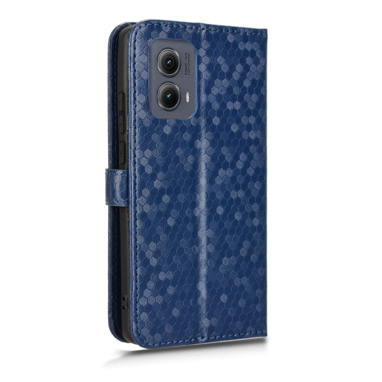 For Motorola Edge 5G 2024 Honeycomb Dot Texture Leather Phone Case