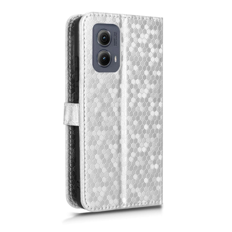 For Motorola Edge 5G 2024 Honeycomb Dot Texture Leather Phone Case