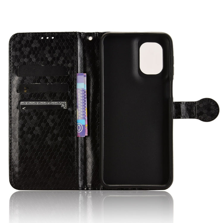For Motorola Moto G55 5G Honeycomb Dot Texture Leather Phone Case