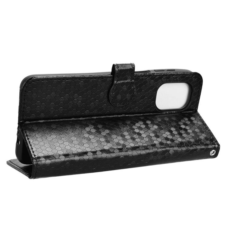For Motorola Moto G55 5G Honeycomb Dot Texture Leather Phone Case