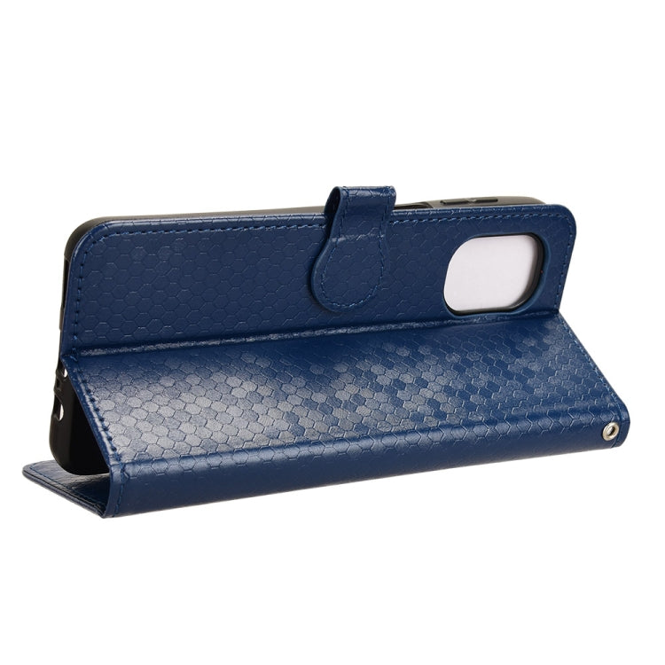 For Motorola Moto G55 5G Honeycomb Dot Texture Leather Phone Case