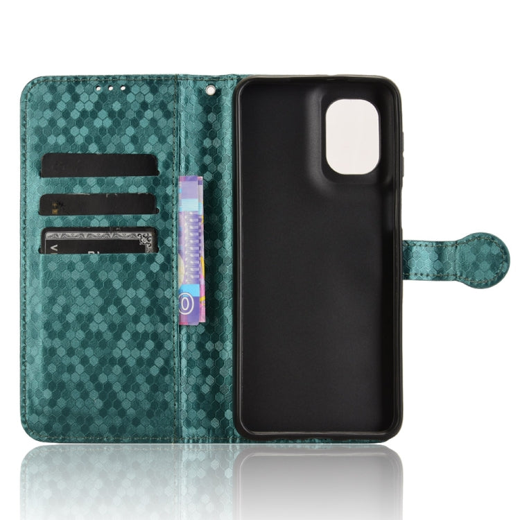 For Motorola Moto G55 5G Honeycomb Dot Texture Leather Phone Case
