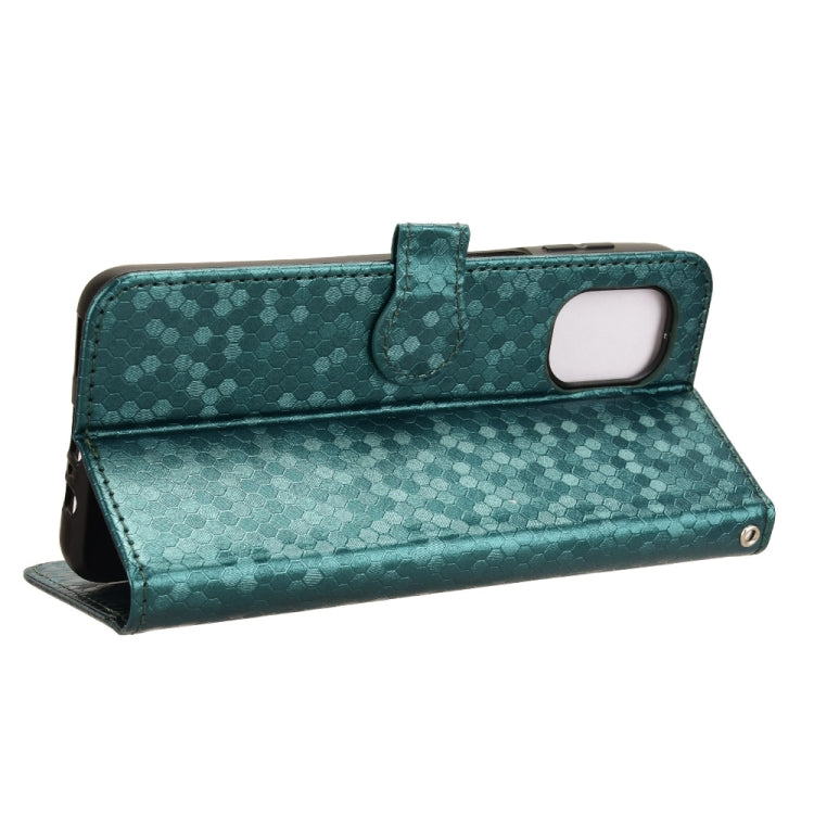 For Motorola Moto G55 5G Honeycomb Dot Texture Leather Phone Case