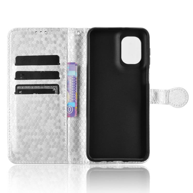 For Motorola Moto G55 5G Honeycomb Dot Texture Leather Phone Case