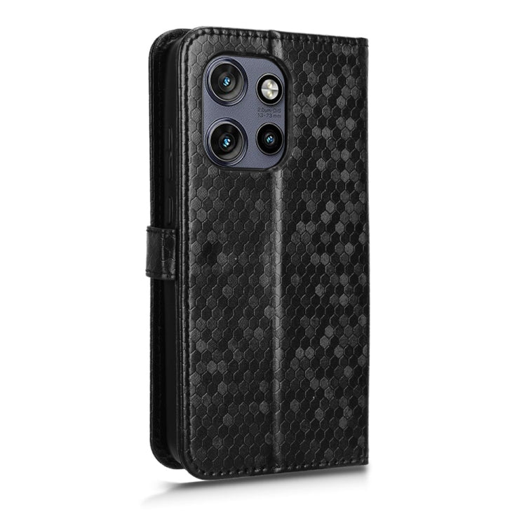 For Motorola Edge 50 Neo / S50 5G Honeycomb Dot Texture Leather Phone Case
