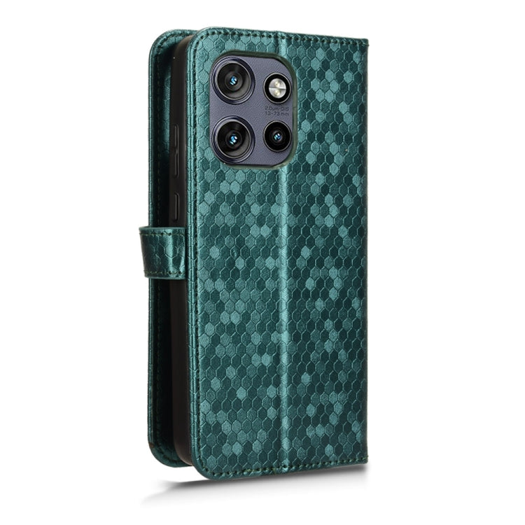 For Motorola Edge 50 Neo / S50 5G Honeycomb Dot Texture Leather Phone Case