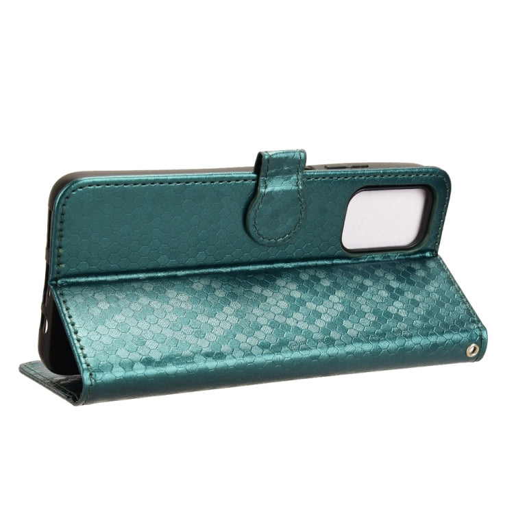 For Motorola Moto G35 5G Honeycomb Dot Texture Leather Phone Case