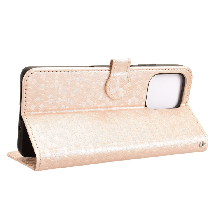 For Motorola Moto G75 5G Honeycomb Dot Texture Leather Phone Case