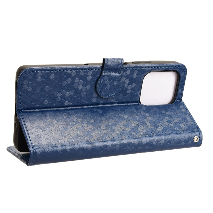 For Motorola Moto G75 5G Honeycomb Dot Texture Leather Phone Case
