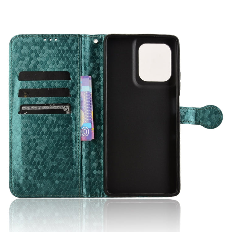 For Motorola Moto G75 5G Honeycomb Dot Texture Leather Phone Case