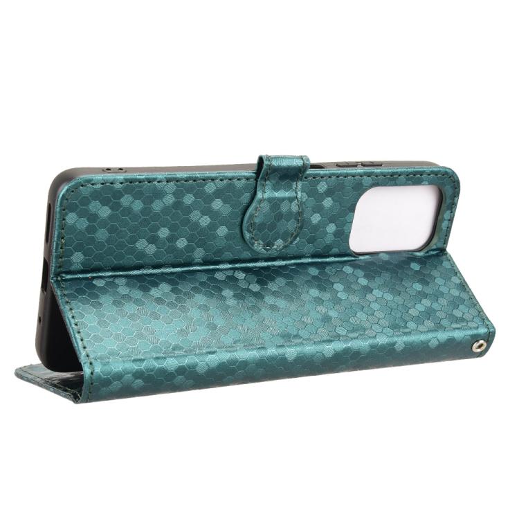 For Motorola Moto G05 / E15 Honeycomb Dot Texture Leather Phone Case