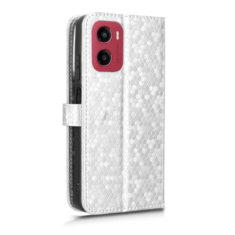 For Motorola Moto G05 / E15 Honeycomb Dot Texture Leather Phone Case