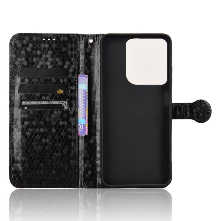 For Moto G Play / G Power 2025 Honeycomb Dot Texture Leather Phone Case