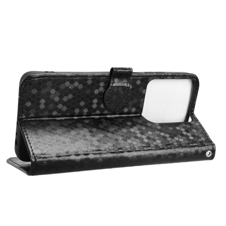 For Moto G Play / G Power 2025 Honeycomb Dot Texture Leather Phone Case