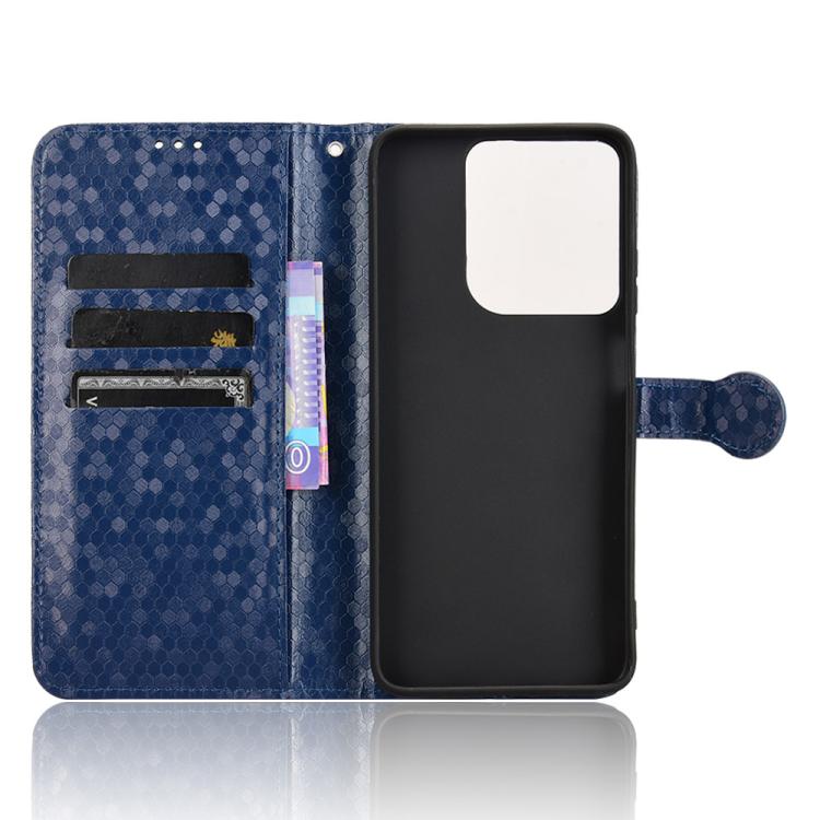For Moto G Play / G Power 2025 Honeycomb Dot Texture Leather Phone Case