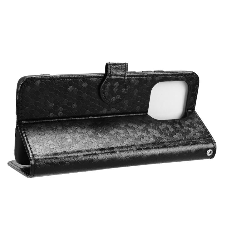 For Motorola Edge 5G 2025 Honeycomb Dot Texture Leather Phone Case