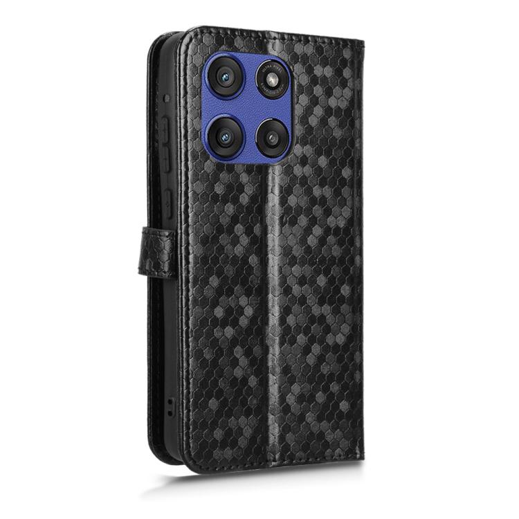 For Motorola Moto G Stylus 5G 2025 Honeycomb Dot Texture Leather Phone Case