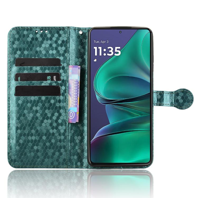 For Motorola Moto G Stylus 5G 2025 Honeycomb Dot Texture Leather Phone Case