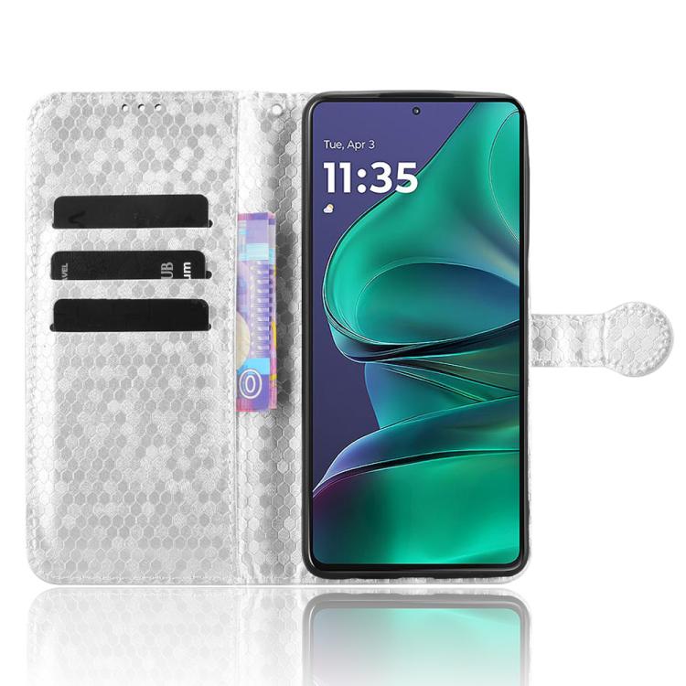 For Motorola Moto G Stylus 5G 2025 Honeycomb Dot Texture Leather Phone Case