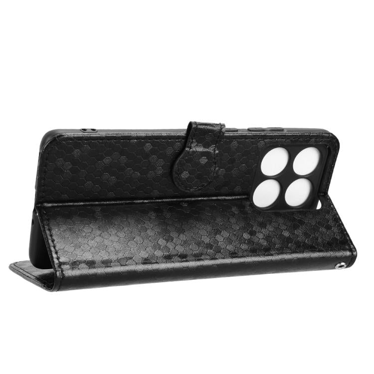 For Motorola Edge 60 Pro Honeycomb Dot Texture Leather Phone Case