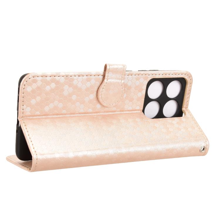 For Motorola Edge 60 Pro Honeycomb Dot Texture Leather Phone Case
