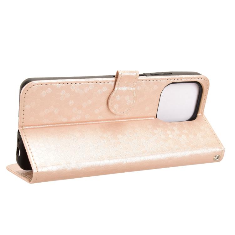For Motorola Moto G56 5G Honeycomb Dot Texture Leather Phone Case
