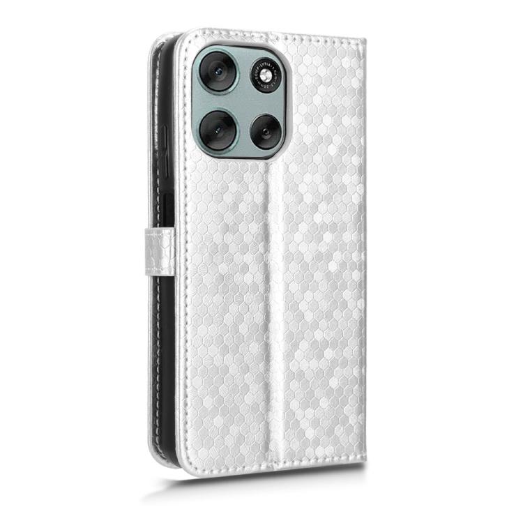 For Motorola Moto G56 5G Honeycomb Dot Texture Leather Phone Case