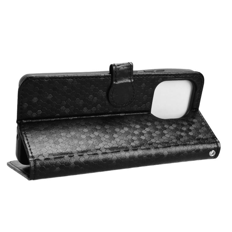 For Motorola Moto G86 5G Honeycomb Dot Texture Leather Phone Case