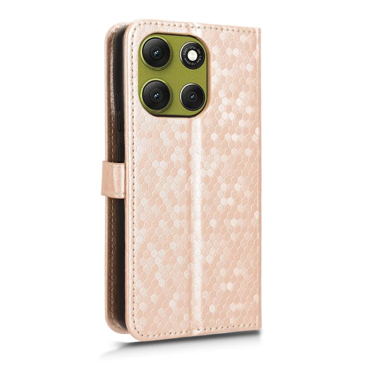 For Motorola Moto G86 5G Honeycomb Dot Texture Leather Phone Case