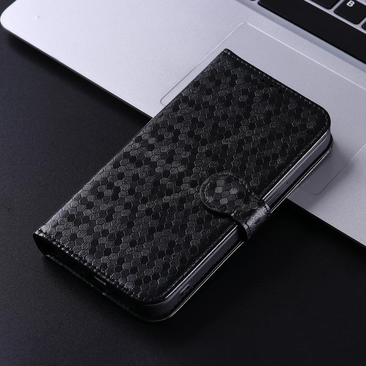 For Motorola Moto G86 Power 5G Honeycomb Dot Texture Leather Phone Case