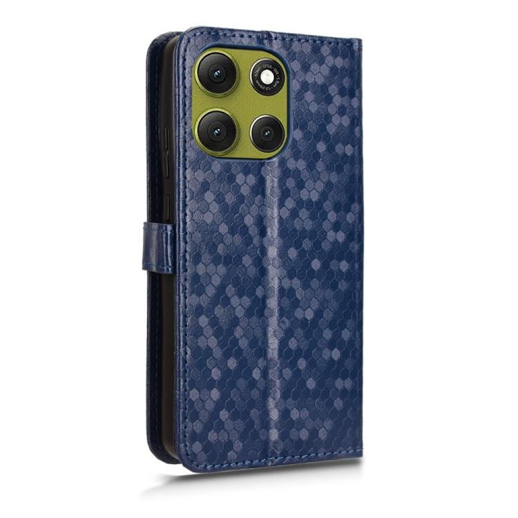 For Motorola Moto G86 Power 5G Honeycomb Dot Texture Leather Phone Case