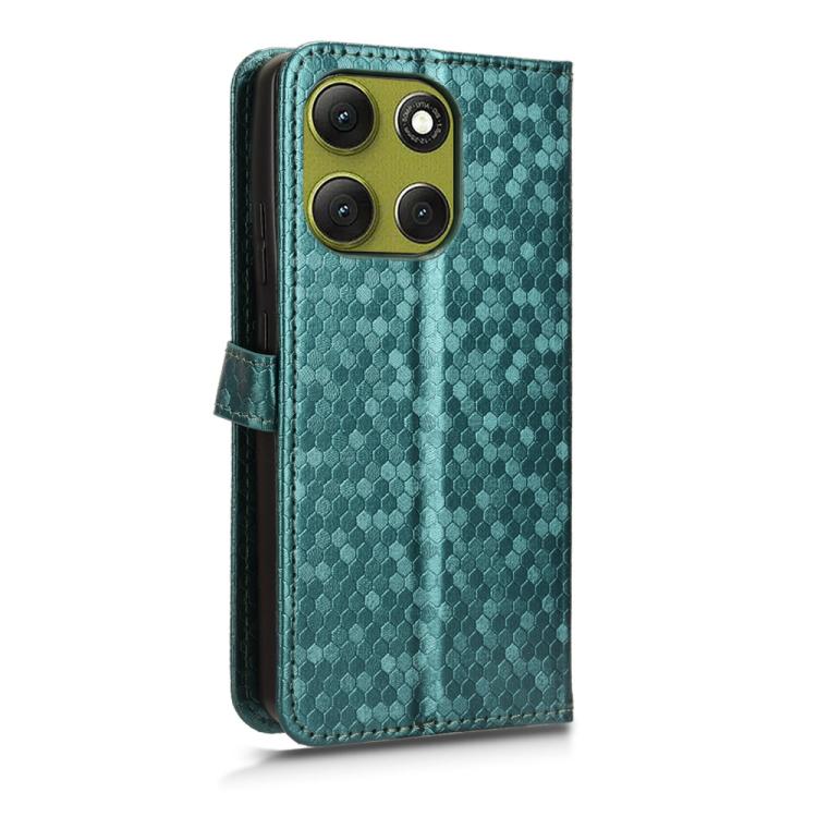 For Motorola Moto G86 Power 5G Honeycomb Dot Texture Leather Phone Case