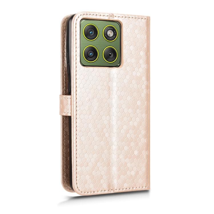 For Motorola Edge 70 / Moto X70 Air 5G Honeycomb Dot Texture Leather Phone Case