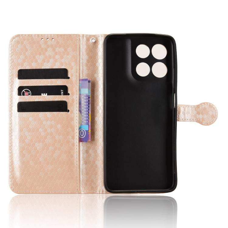 For Motorola Moto G67 Power / G57 Power Honeycomb Dot Texture Leather Phone Case