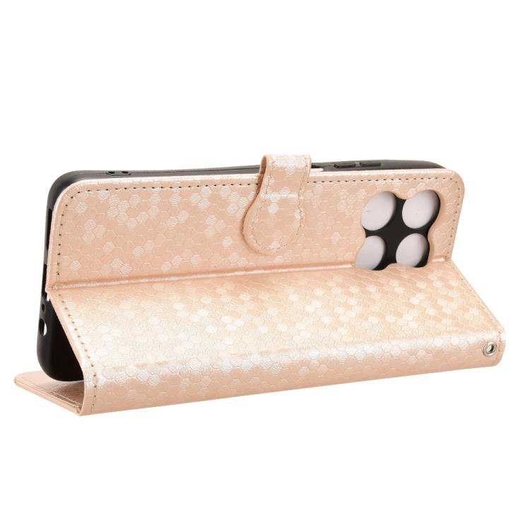 For Motorola Moto G67 Power / G57 Power Honeycomb Dot Texture Leather Phone Case